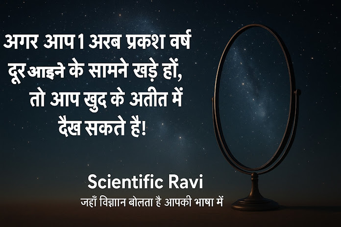 “अगर आप 1 अरब प्रकाश वर्ष दूर आइने के सामने खड़े हों, तो आप खुद को अतीत में देख सकते हैं!” ब्रह्मांड में देखना, मतलब समय में झाँकना!