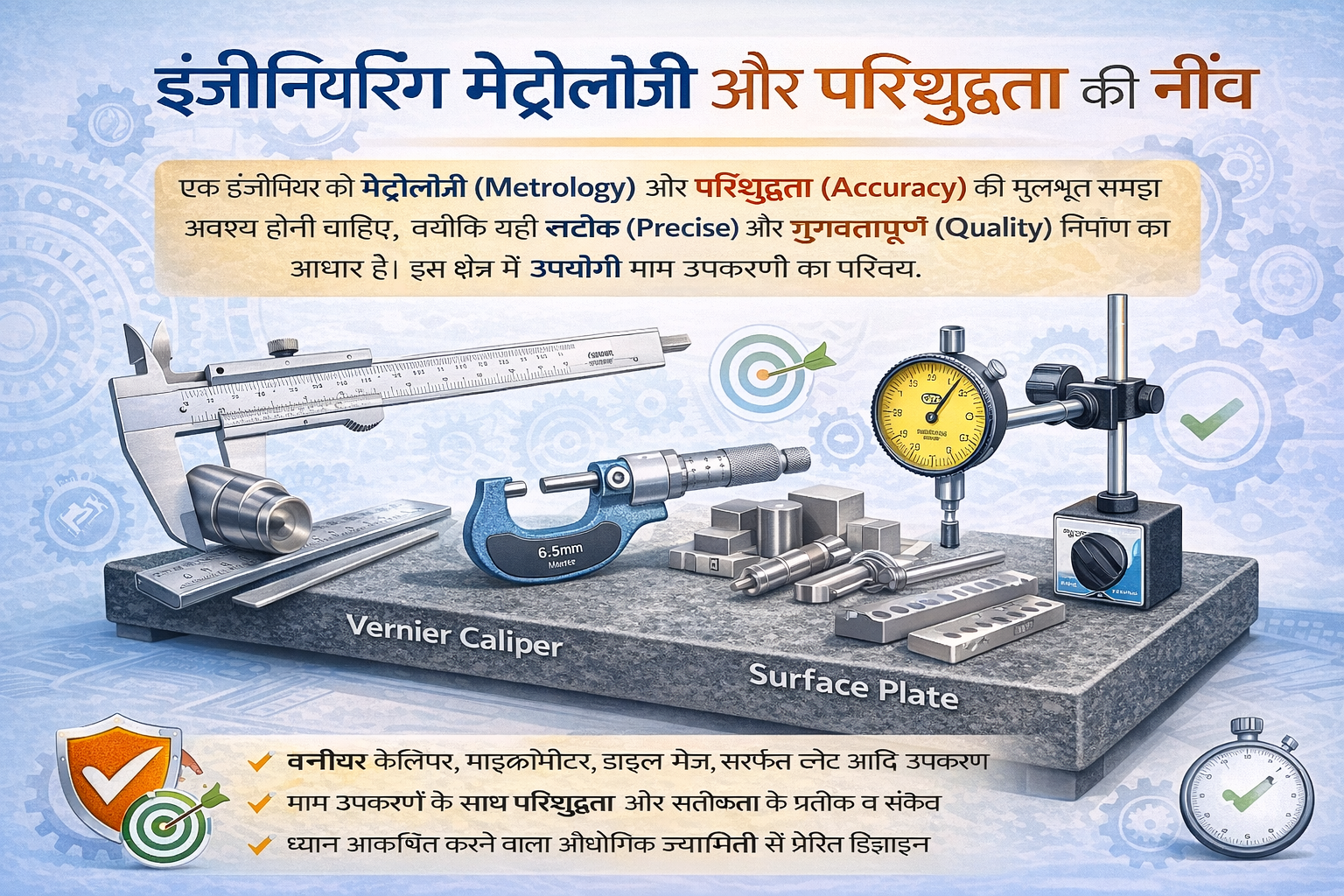 इंजीनियरिंग मेट्रोलॉजी और परिशुद्धता की नींव PDF