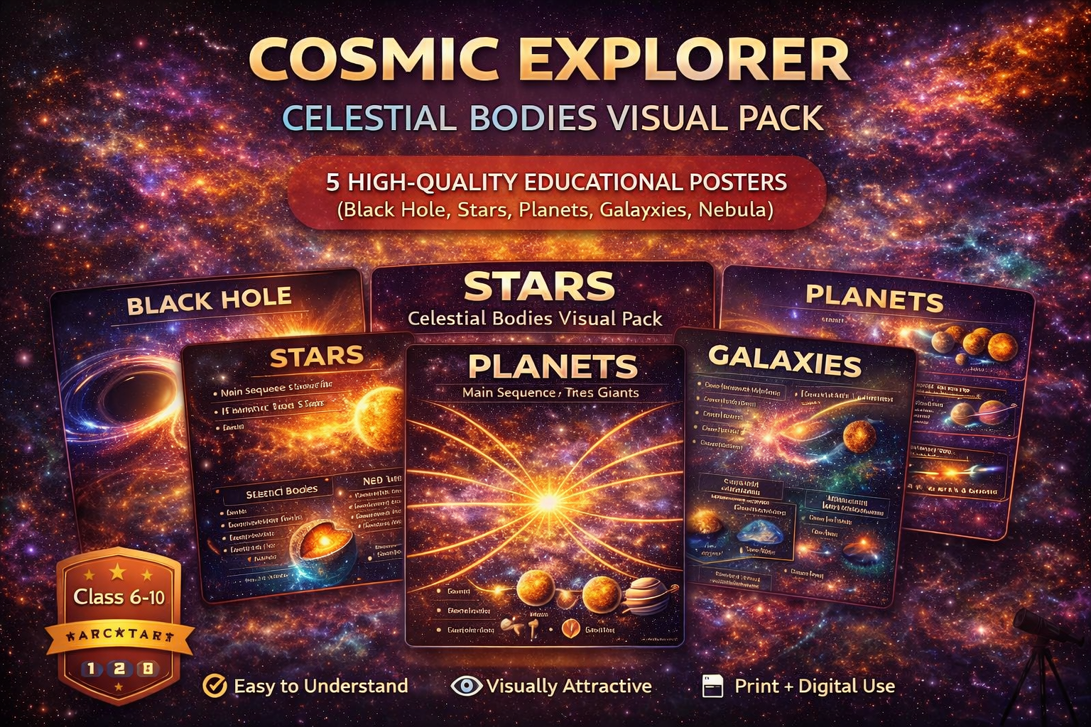 Brahmand Darshan Visual Science Poster Pack